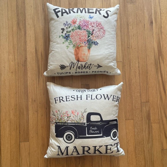 HomeGoods Bedding 2 Woven Faux Burlap Pillow Covers Poshmark